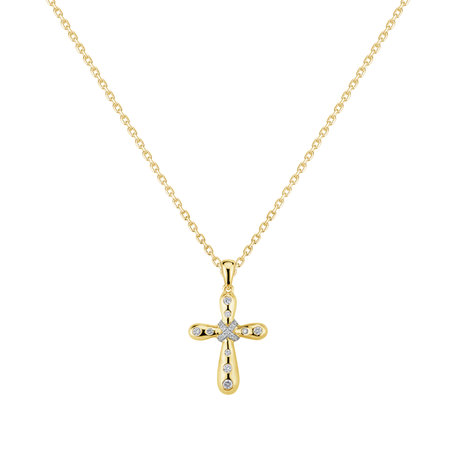 Přívěsok s diamantmi Magic Cross