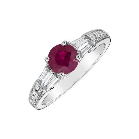 Prsteň s rubínom a diamantmi Ruby Sparkle