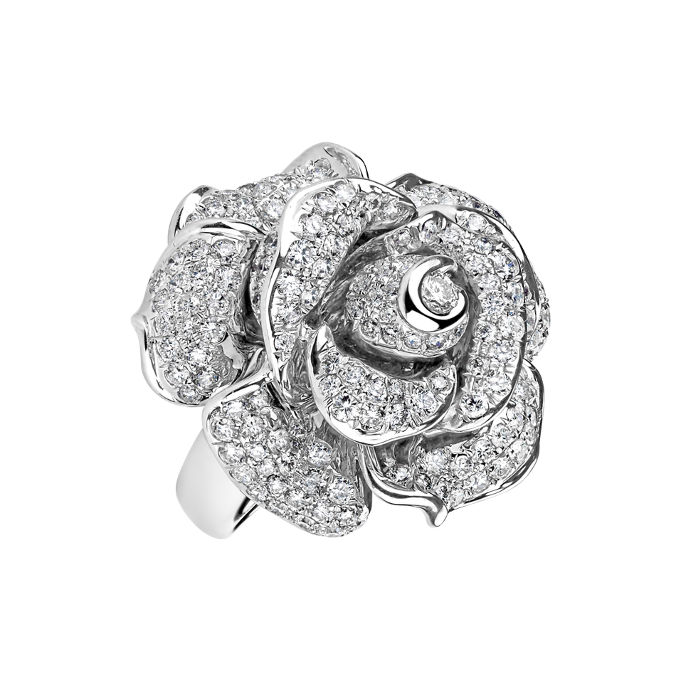 Prsteň s diamantmi Glamorous Rose