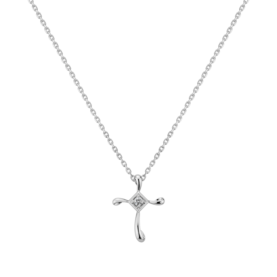 Přívěsok s diamantmi Mary Cross