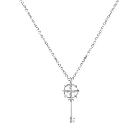 Přívěsok s diamantmi Cross Key