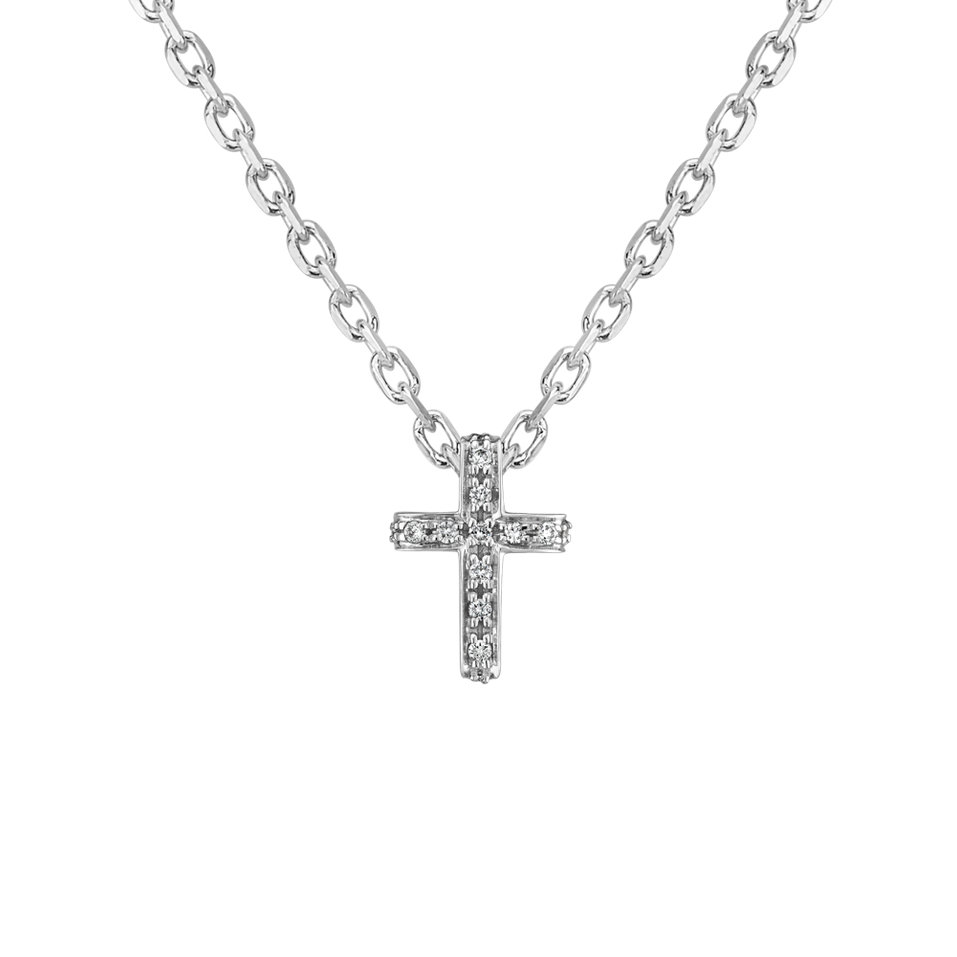 Prívesok s diamantmi Luxury Cross