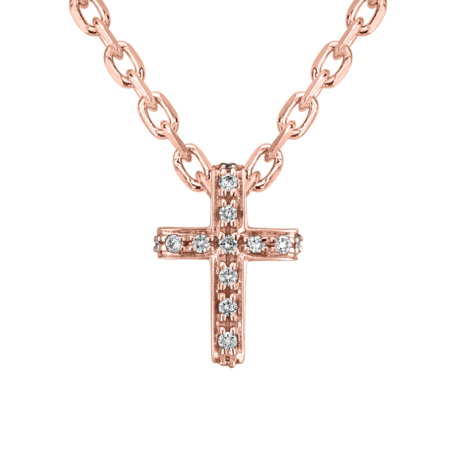 Prívesok s diamantmi Luxury Cross