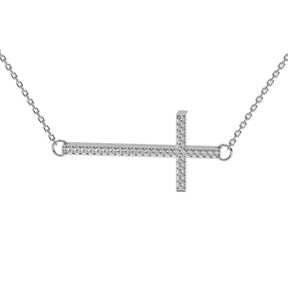 Náhrdelník s diamantmi Cross