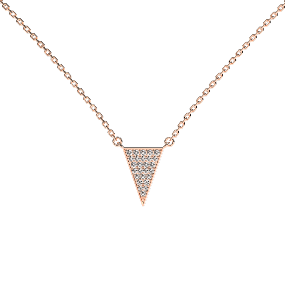 Náhrdelník s diamantmi Shiny Triangle