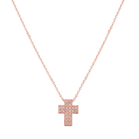 Náhrdelník s diamantm Divine Cross