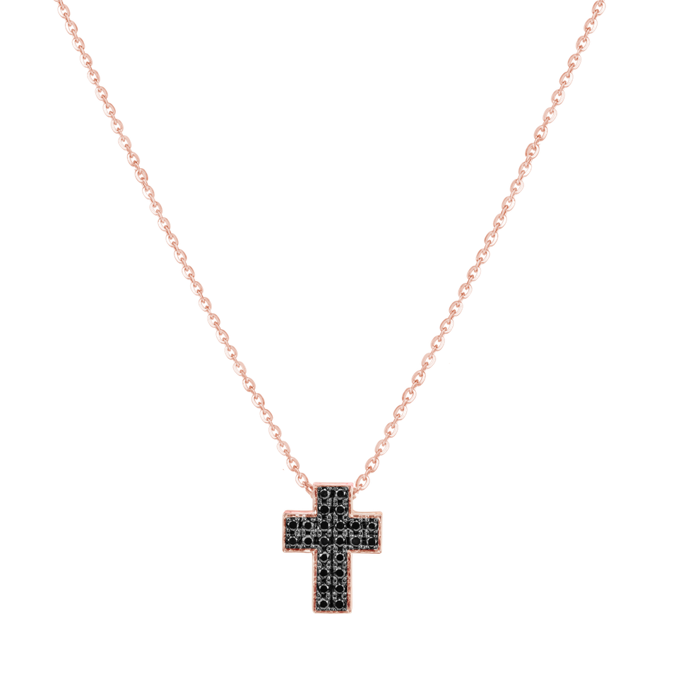 Náhrdelník s diamantmi Divine Cross